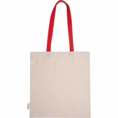 Torba bawełniana z długimi uszami, z recyklingu 140g/m2 CAMBRIDGE