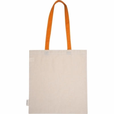 Torba bawełniana z długimi uszami, z recyklingu 140g/m2 CAMBRIDGE