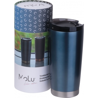 Kubek termiczny stalowy z recyklingu LA LOUVIERE MoLu 540 ml
