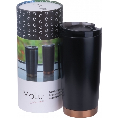 Kubek termiczny stalowy z recyklingu LA LOUVIERE MoLu 540 ml