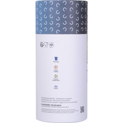 Kubek termiczny stalowy z recyklingu LA LOUVIERE MoLu 540 ml