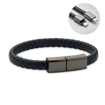 Pleciona bransoletka z usb-c