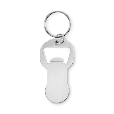 Aluminiowy brelok z otwieraczem do