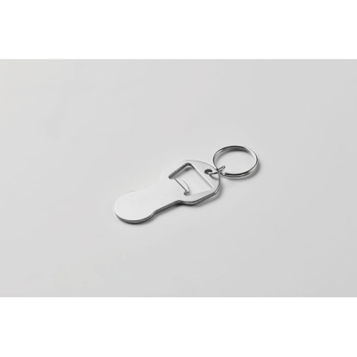 Aluminiowy brelok z otwieraczem do