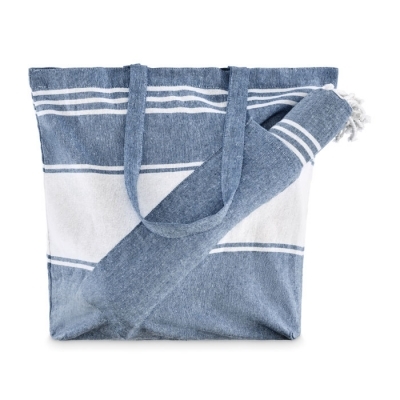 Torba plaż.+ręcznik 50x14x38cm