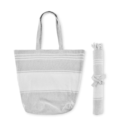 Torba plaż.+ręcznik 50x14x38cm