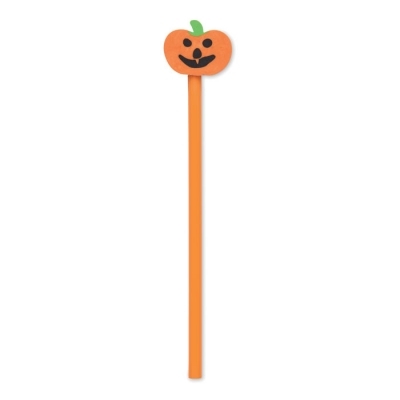 Halloweenowy ołówek z gumką