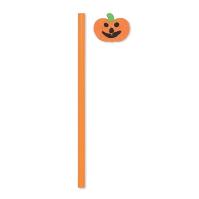 Halloweenowy ołówek z gumką