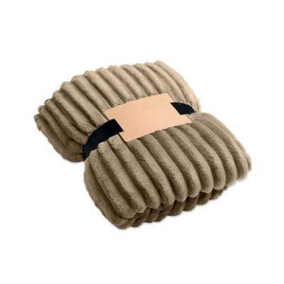 Polarowy koc w paski rpet