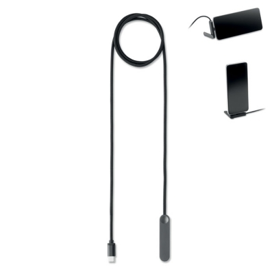 Stojak na telefon z kablem usb-c o