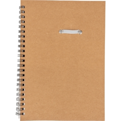 Notes A5 w linie z długopisem z tektury z recyklingu KENTWOOD