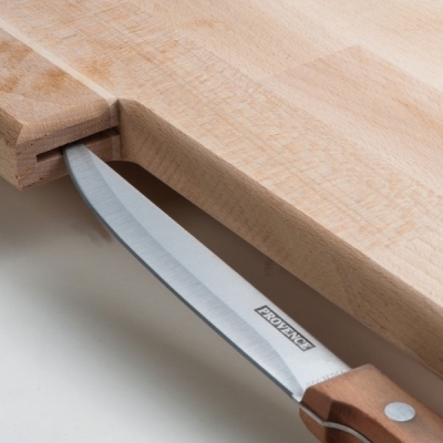 Deska do krojenia drewniana z nożem LIZZANO
